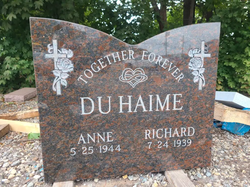 Granite Cemetery Headstone hand-carved by Cemetery Memorials in NJ — image 2