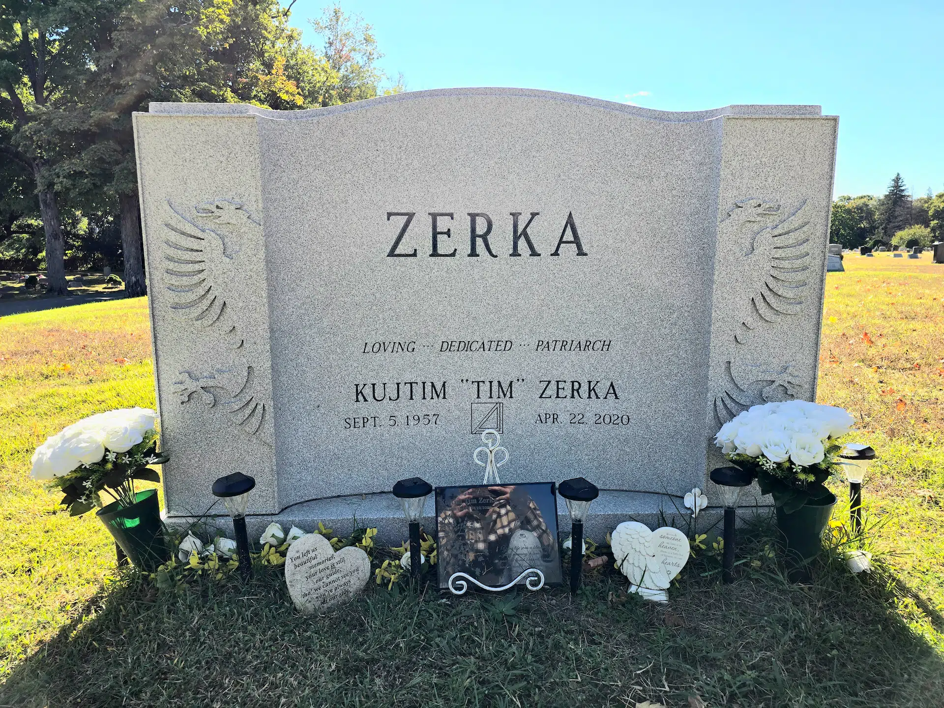 Granite Cemetery Headstone hand-carved by Cemetery Memorials in NJ — image 4
