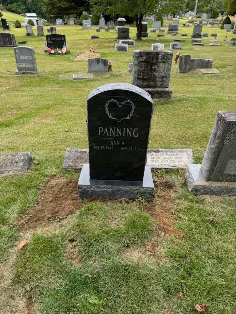Granite Cemetery Headstone hand-carved by Cemetery Memorials in NJ — image 2