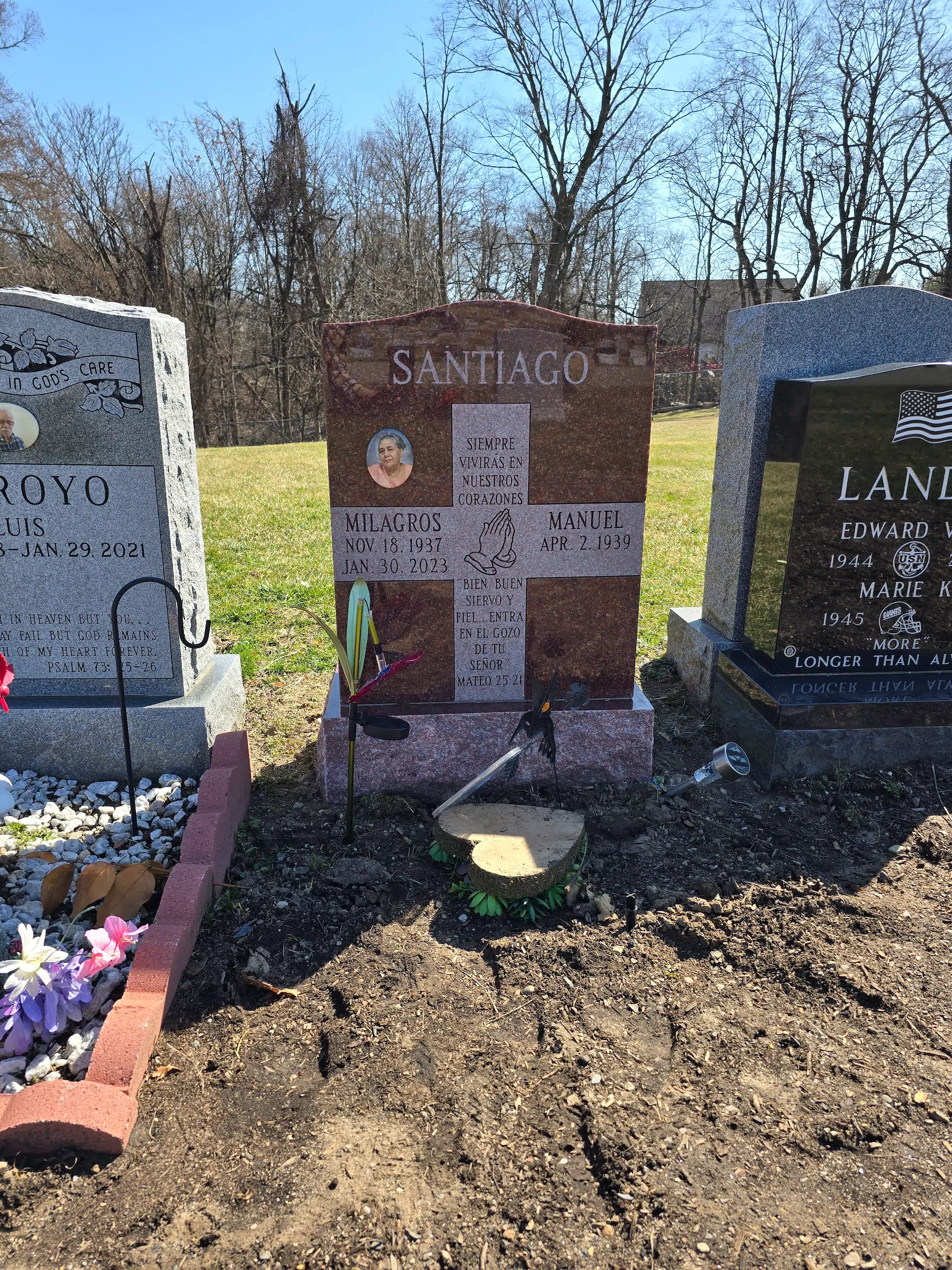 Granite Cemetery Headstone hand-carved by Cemetery Memorials in NJ — image 3
