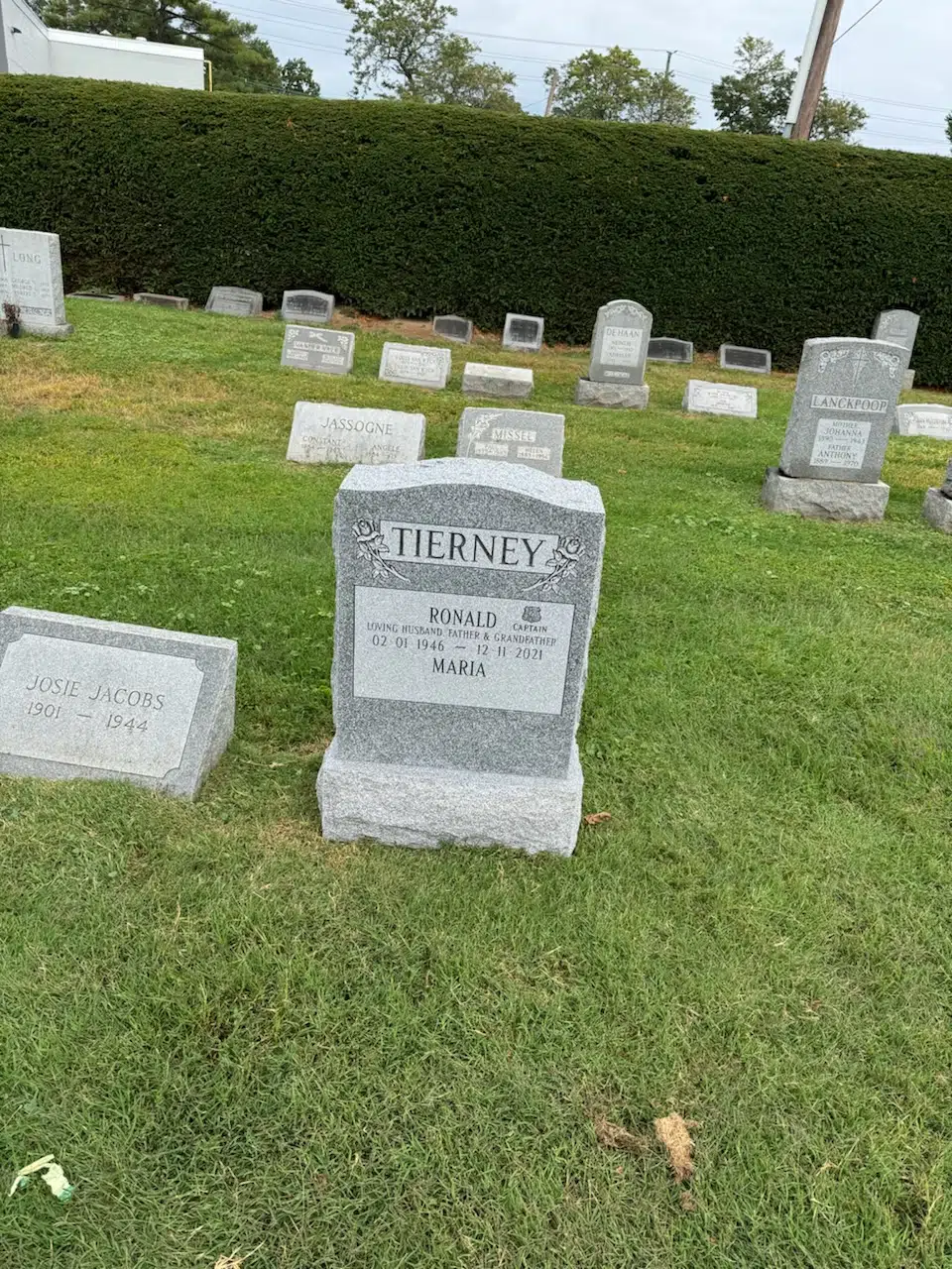 Granite Cemetery Headstone hand-carved by Cemetery Memorials in NJ — image 5