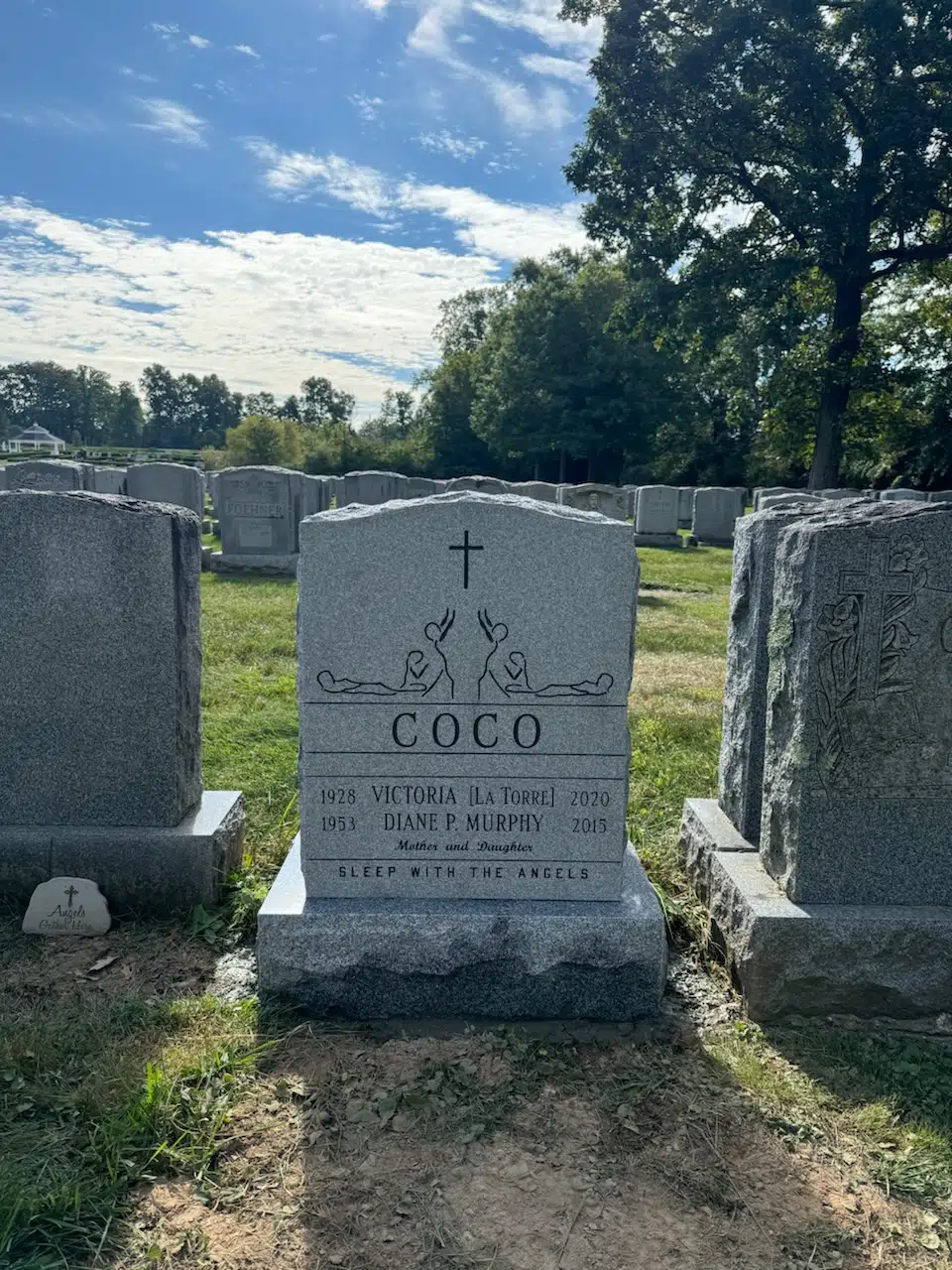 Granite Cemetery Headstone hand-carved by Cemetery Memorials in NJ — image 6