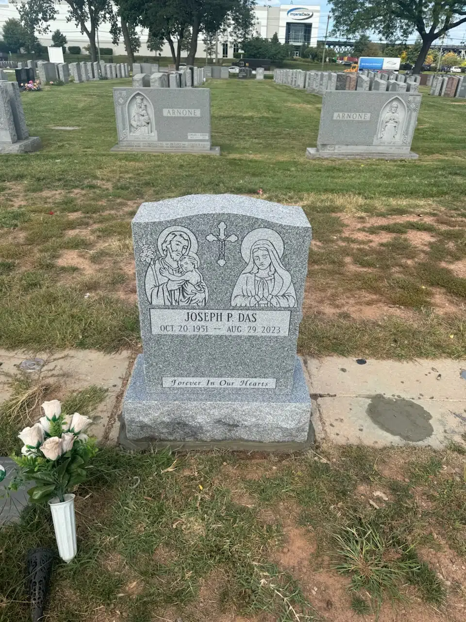 Granite Cemetery Headstone hand-carved by Cemetery Memorials in NJ — image 7