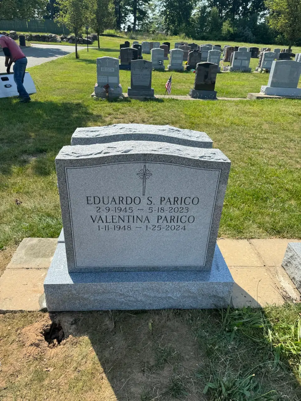 Granite Cemetery Headstone hand-carved by Cemetery Memorials in NJ — image 3